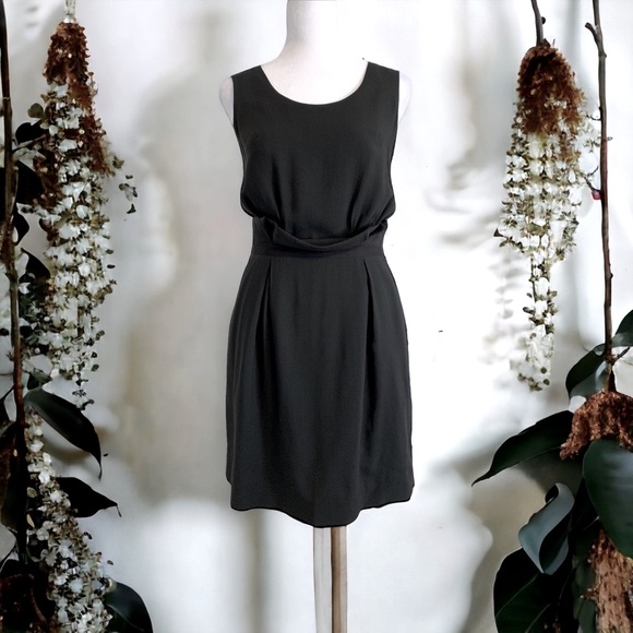 Jenni Kayne | NWOT💎RARE FIND💎Paperbag Pleat Waist Mini Dress + Pockets Black 2 - Picture 7 of 15
